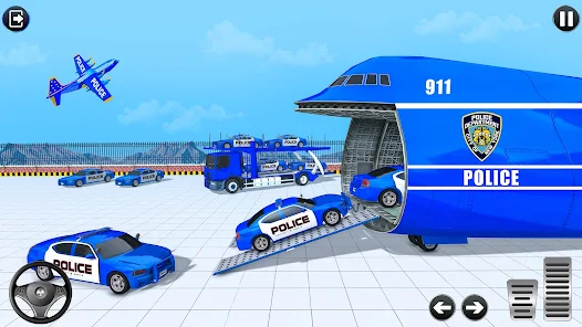 Police Multi Level Formula Car Parking Games Tangkapan skrin 1