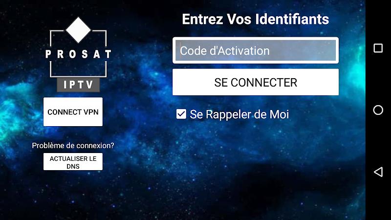 Prosat IPTV Player Capture d'écran 0