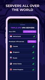 Triple Ape VPN - Safe & Secure Ekran Görüntüsü 1