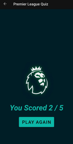 Premier League Quiz Screenshot 1