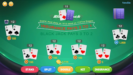 Blackjack - Casino World Ekran Görüntüsü 0