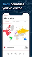 Pin Traveler: Tu mapa de viaje Captura de pantalla 1