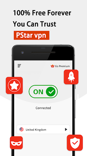 PStar VPN - Unlimited Fast Proxy Schermafbeelding 0