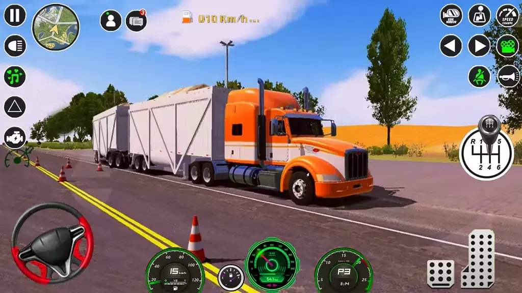 American Cargo City Driving 3D Schermafbeelding 1