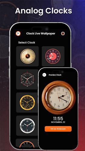 Analog Clock Wallpaper：3DClock স্ক্রিনশট 0