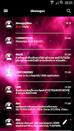 SMS Messages GlassNebula Theme Screenshot 2