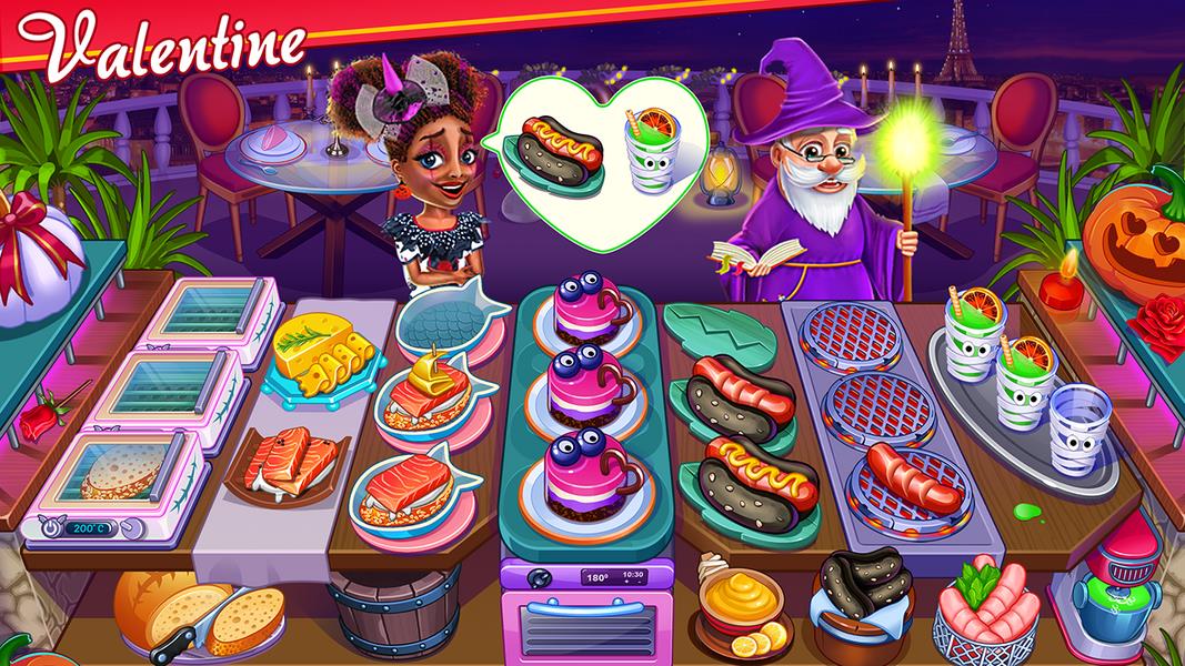 Halloween Street Food Shop Restaurant Game 스크린샷 0