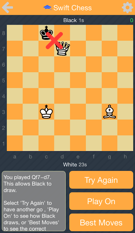 Swift Chess Puzzles (Lite) ဖန်သားပြင်ဓာတ်ပုံ 1