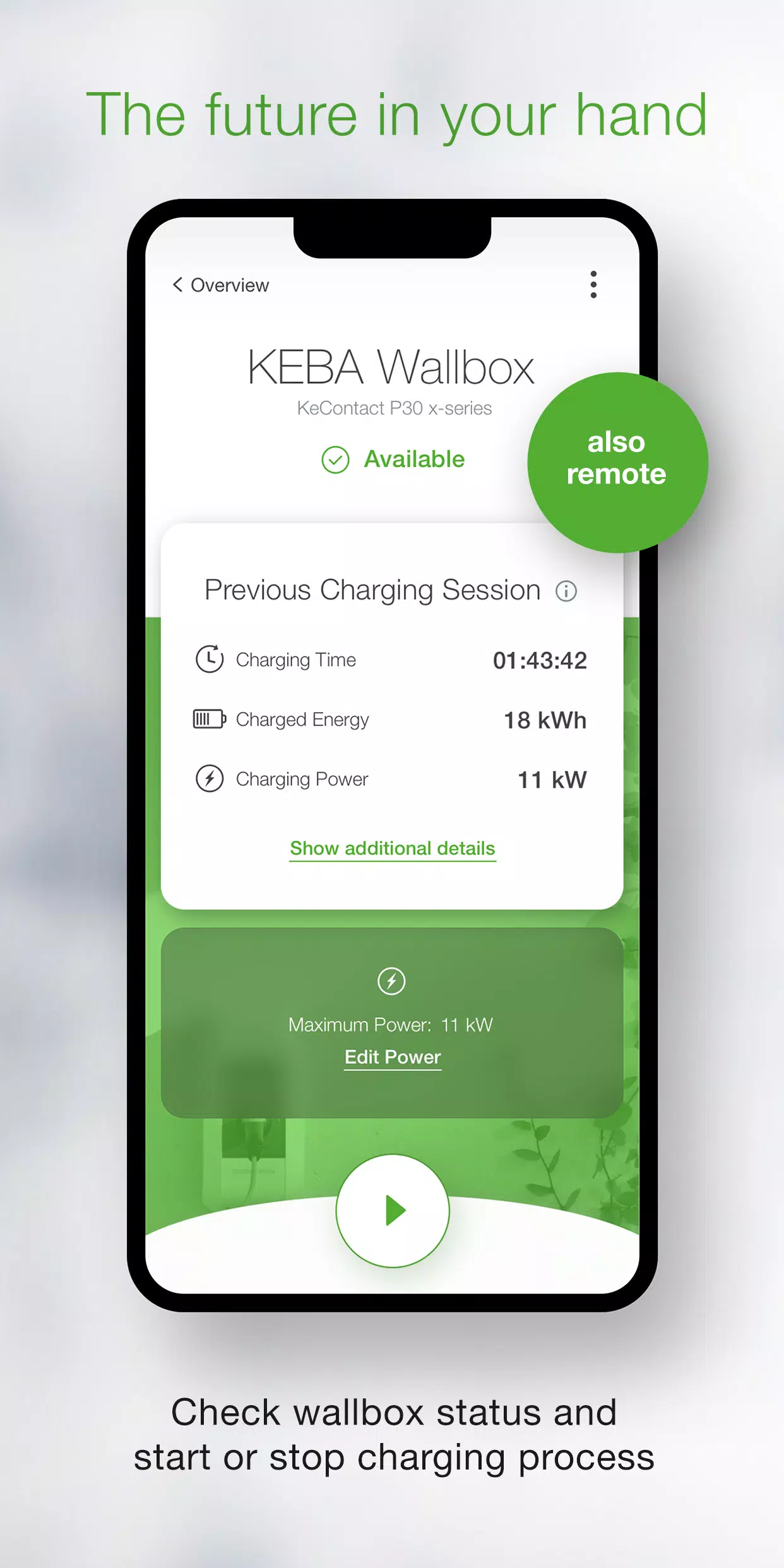 KEBA eMobility App Скриншот 0