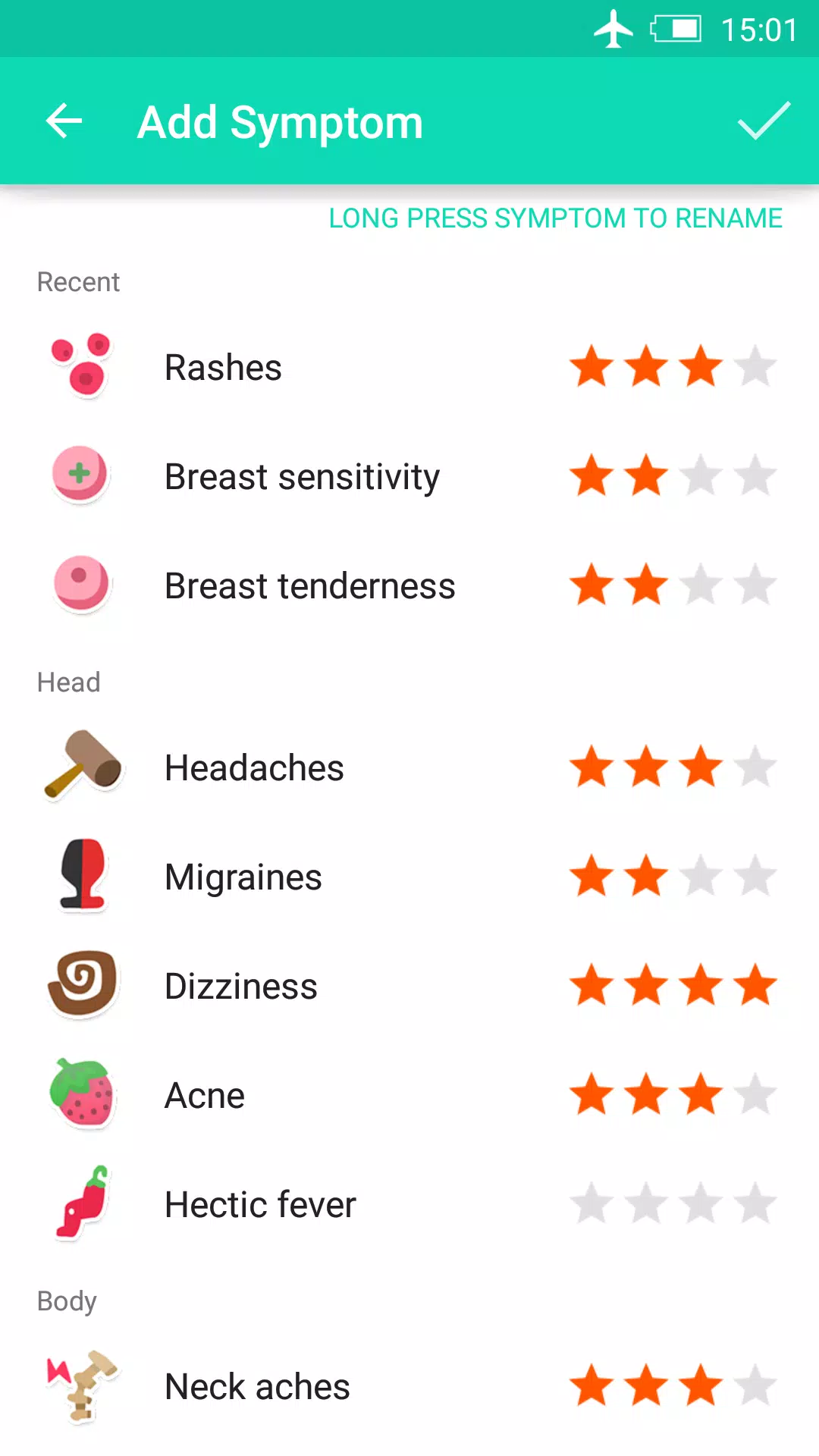 Suivi des règles et ovulation Capture d'écran 3