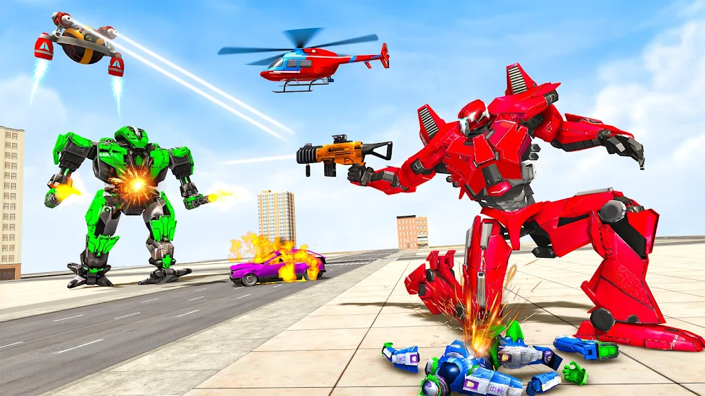 Spider Robot Games: Robot Car Schermafbeelding 0