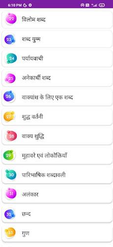 हिन्दी व्याकरण - Hindi Grammar Capture d'écran 2