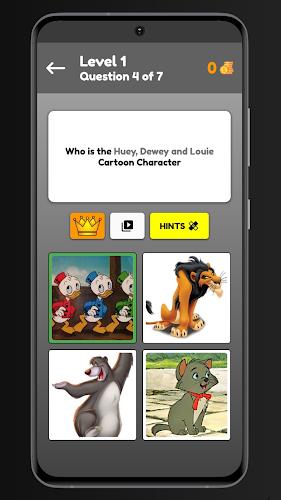 Guess Cartoon Character Quiz スクリーンショット 3