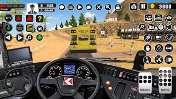 Offroad School Bus Driver Game Zrzut ekranu 2