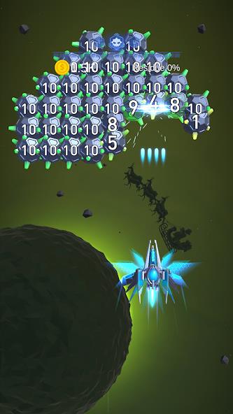 Dust Settle 3D - Galaxy Attack Mod Ekran Görüntüsü 1