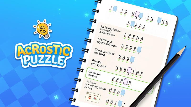 Schermata Acrostic Puzzle: Logic Fill in 0