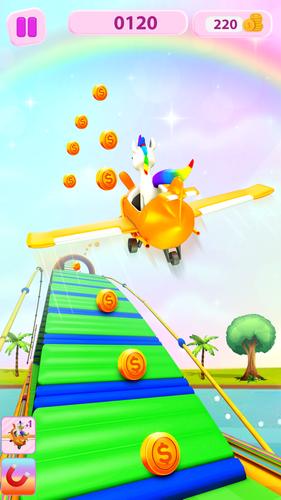 Unicorn Kingdom: Running Games स्क्रीनशॉट 1