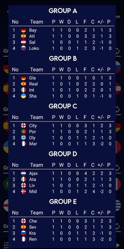 Champions Football Calculator Ekran Görüntüsü 2