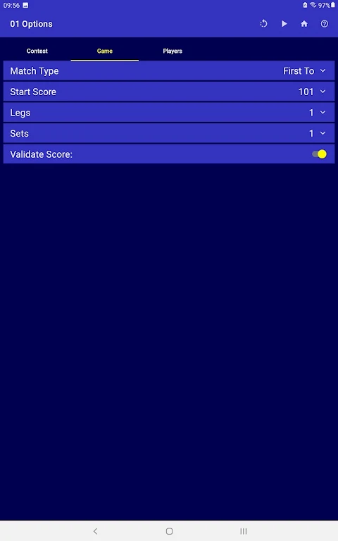 Double Top Darts Scoreboard Captura de pantalla 2