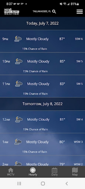 WCTV First Alert Weather Capture d'écran 0