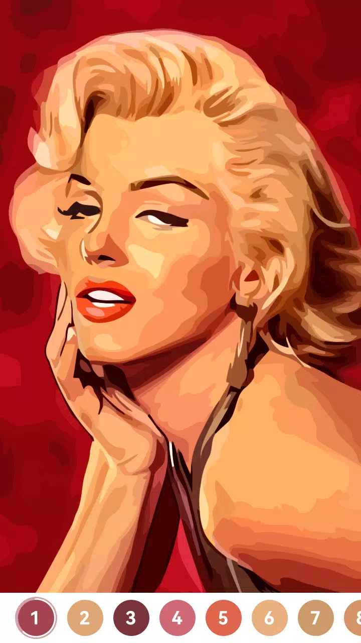 Celebrity Paint by Number Game Ảnh chụp màn hình 3
