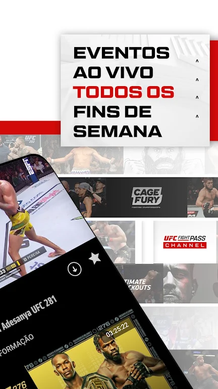 UFC Fight Pass - MMA ao vivo Schermafbeelding 1