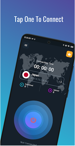 Dark Blue VPN - Fast & Secure Ảnh chụp màn hình 0