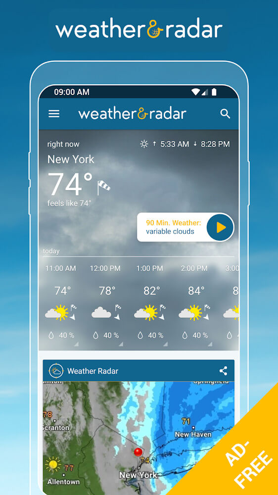 Weather & Radar Pro ภาพหน้าจอ 2