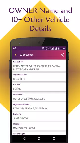 RTO Vehicle Info App & Challan Ekran Görüntüsü 1