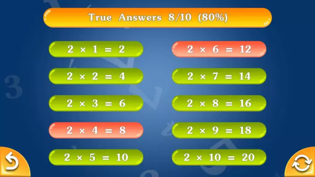 Multiply & Division (2х2) স্ক্রিনশট 3