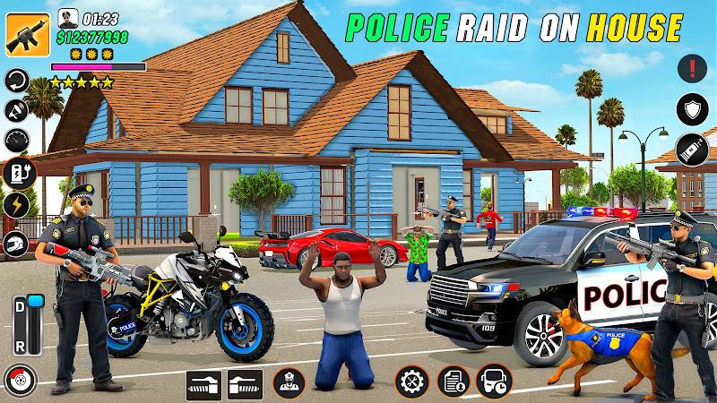 Police Motor Bike Crime Chase Screenshot 0