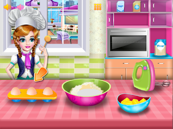 Girls cooking special cake スクリーンショット 2