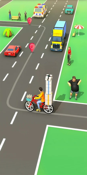 Paperboy Ticket Delivery Game Capture d'écran 2