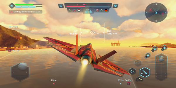 Sky Warriors: Airplane Games Ekran Görüntüsü 2
