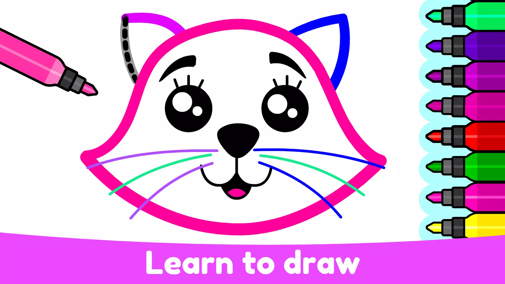 Kids Drawing & Coloring Games Ảnh chụp màn hình 0