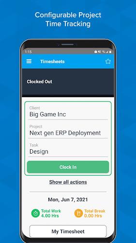 Timesheets - Time Tracking App ဖန်သားပြင်ဓာတ်ပုံ 2