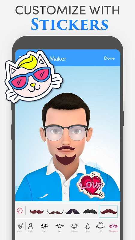 Avatar Maker: Personal Character, Sticker Maker スクリーンショット 1