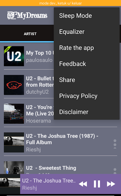 U2 Greatest Hits Songs Captura de tela 2