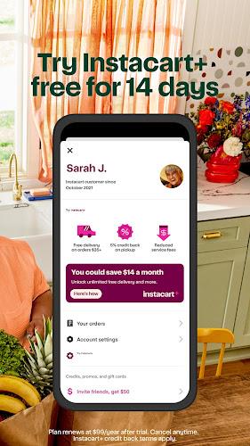 Instacart : Épicerie livrée Capture d'écran 1