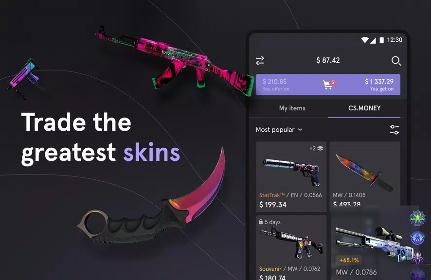 CS.MONEY ‒ Trade CS:GO skins Ảnh chụp màn hình 0