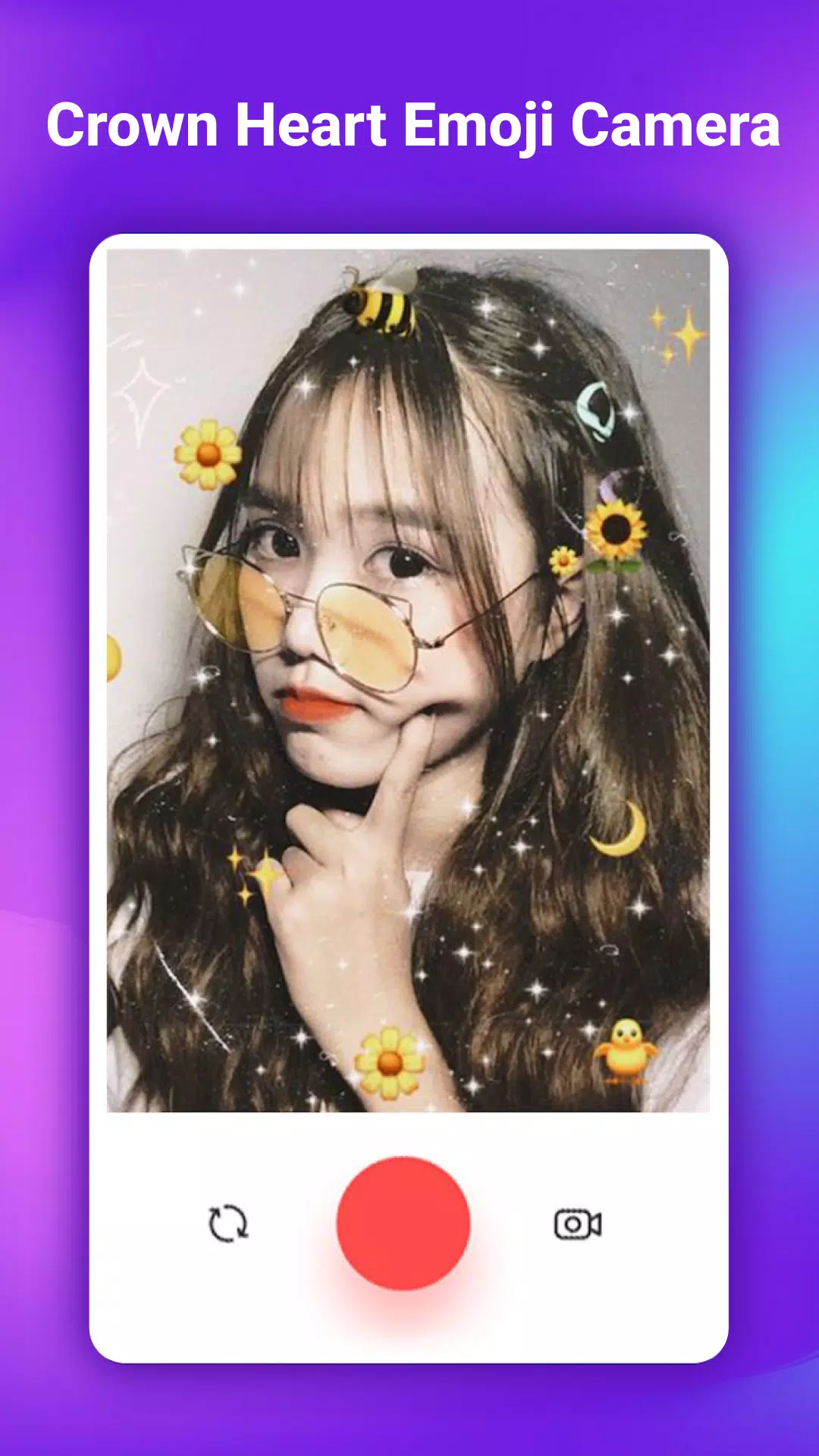 Crown Heart Emoji Camera Ảnh chụp màn hình 2