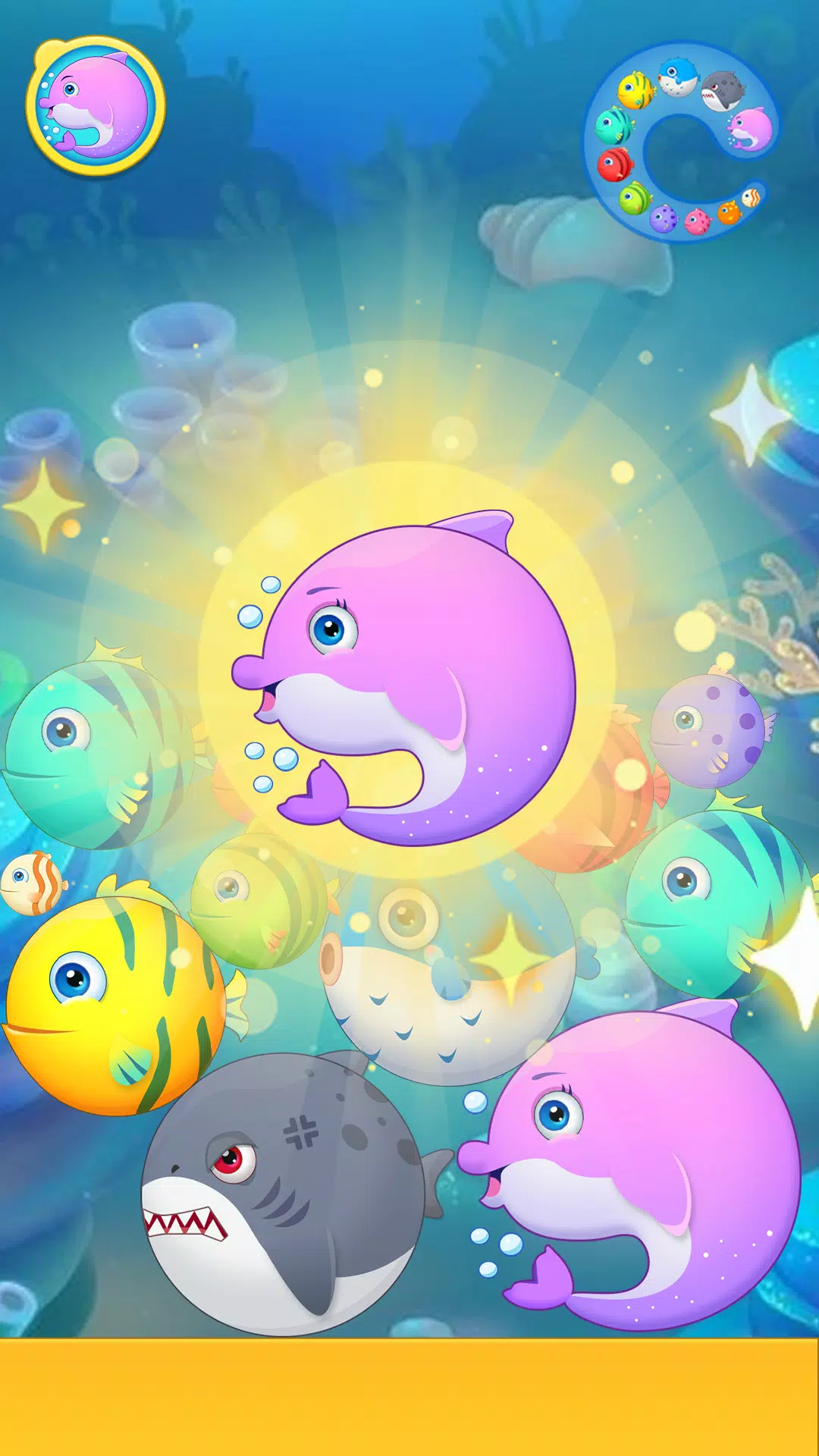 Sea Animals - Merge Game Скриншот 2