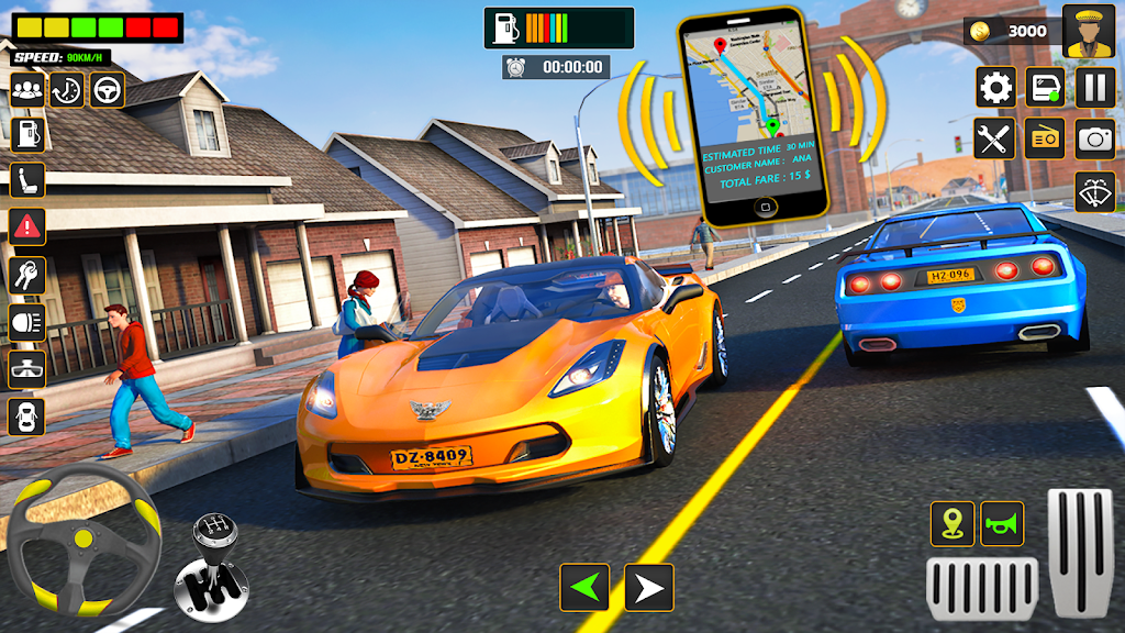 City Cab Driver Car Taxi Games Скриншот 1