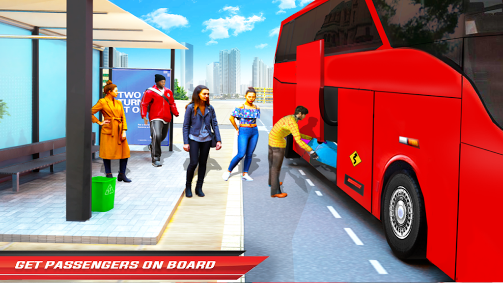 City Coach Bus Driving Sim 3D スクリーンショット 3