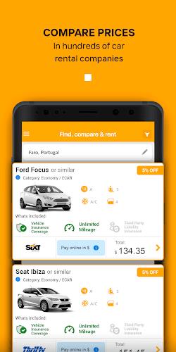 Rentcars: Location de voitures Capture d'écran 2