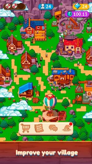 Idle Town Master apk mod không giới hạn tiền