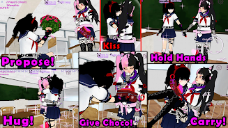 SchoolGirl AI 3D Anime Sandbox 스크린샷 2