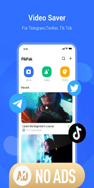 PikPak-Safe Cloud, Video Saver Tangkapan skrin 0