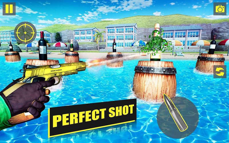 Real 3D Bottle Shooting Game 스크린샷 3