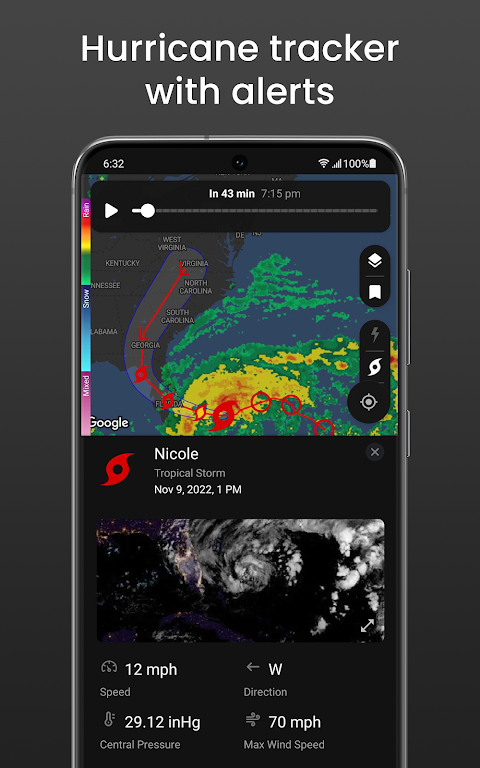 Clime: NOAA Weather Radar Live ဖန်သားပြင်ဓာတ်ပုံ 1